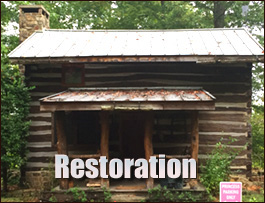 Historic Log Cabin Restoration  Altavista, Virginia
